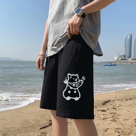 Hong Kong Style Straight Sports Pants